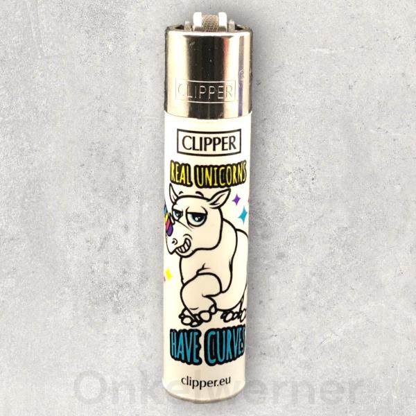 Unicorn Rainbow Clipper Feuerzeug 1/4 (Einhorn)